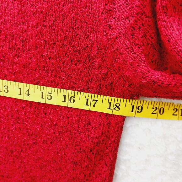 Sweater Cardigan M Orvis Red Festive Cozy Heritage Classic Holiday Ready Classic - Picture 6 of 11